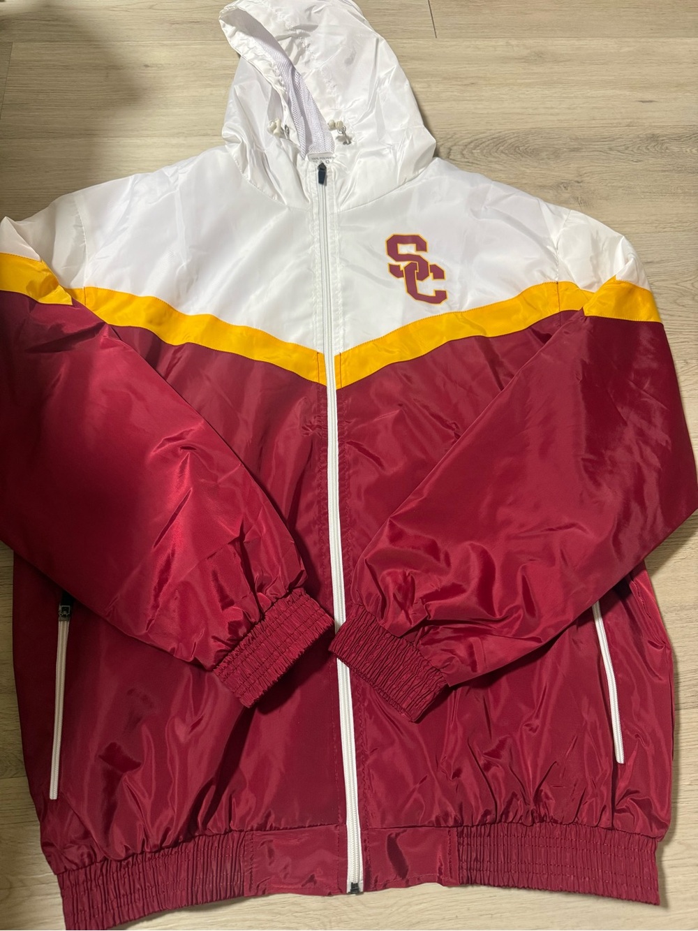 USC Trojans x Coors Light Windbreaker Jacket Mesh Insulated Men’s Size XXL